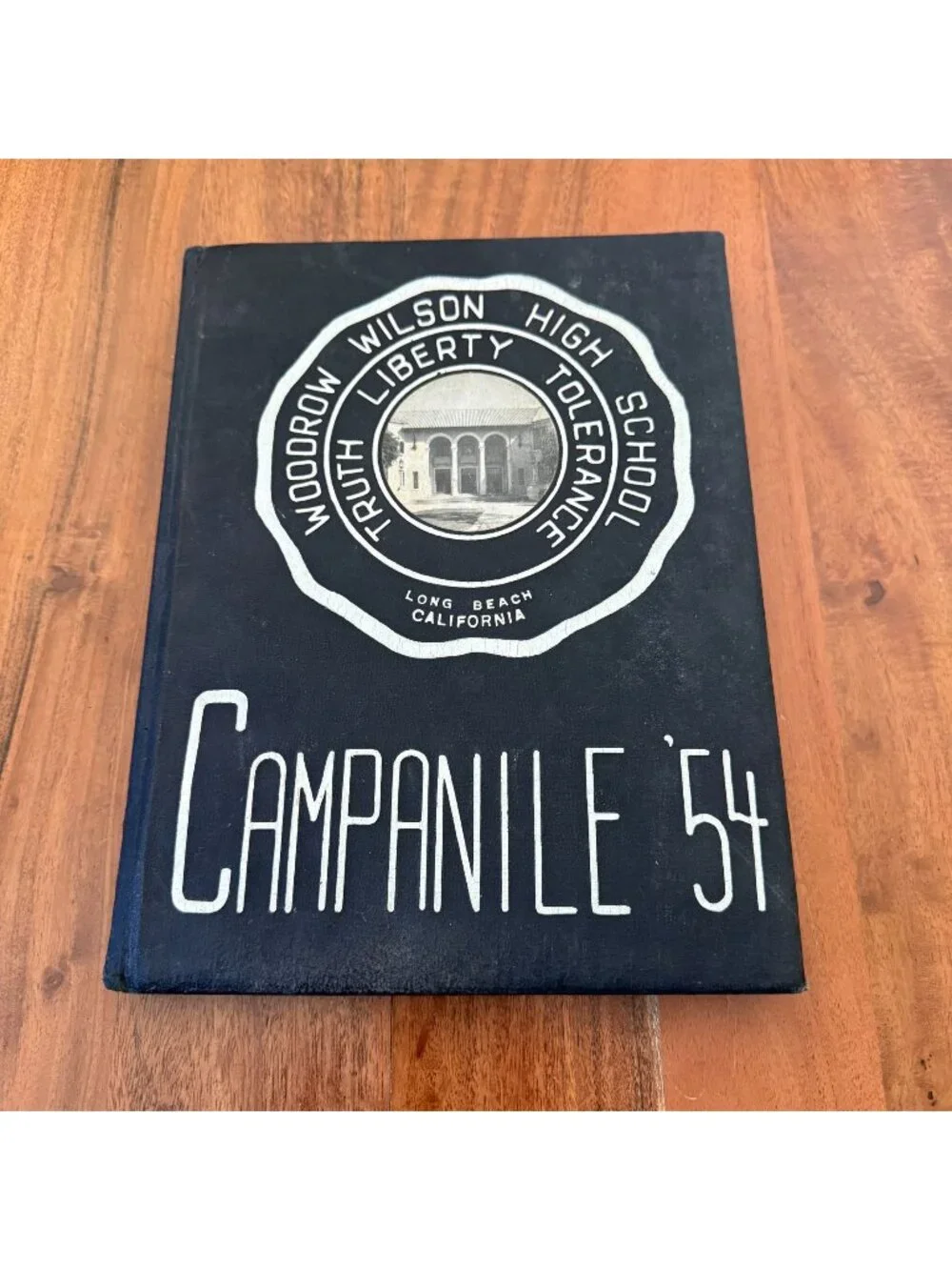 1954 Woodrow Wilson High School Yearbook Long Beach CA Campanile Signed Annual